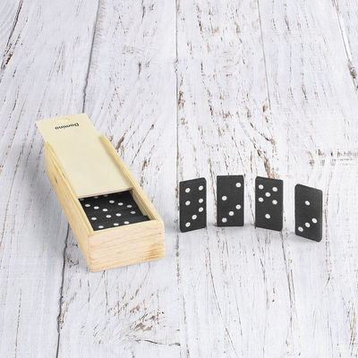 Juego de dominó en caja de madera - Foto 5