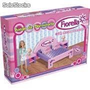 Juego de dormitorio - muñecas y accesorios de nena
