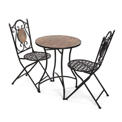 Juego de mesa y 2 sillas de jardín, modelo Mediterráneo - Sistemas David - Foto 2