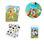 Juego infantil set de pegatinas compuesto por 6 láminas con figuras de animal - 1