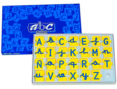 Juego miniland abecedario mayusculas y minusculas 168 piezas - Foto 2
