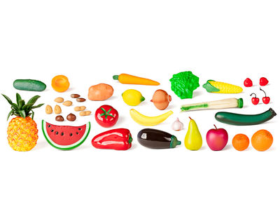 Juego miniland frutas hortalizas y frutos secos 36 piezas - Foto 2