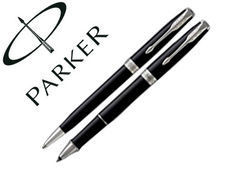 Juego parker duo sonnet laca negra ct boligrafo + roller