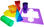 Juego plantillas 3d henbea plastico flexible formas geometricas colores - 1