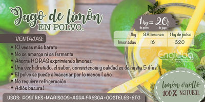 Jugo de limón en polvo (Costal 25kg)