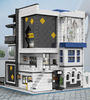 Juguete de construcción compatible con LEGO, maqueta de galería moderna