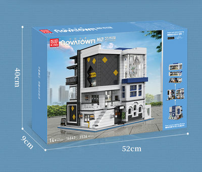 Juguete de construcción compatible con LEGO, maqueta de galería moderna - Foto 2