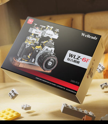 Juguete de construcción compatible con LEGO, modelo de cámara antigua
