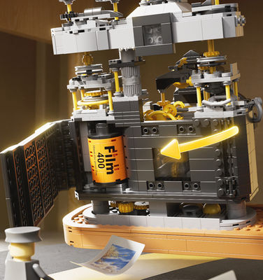 Juguete de construcción compatible con LEGO, modelo de cámara antigua - Foto 5