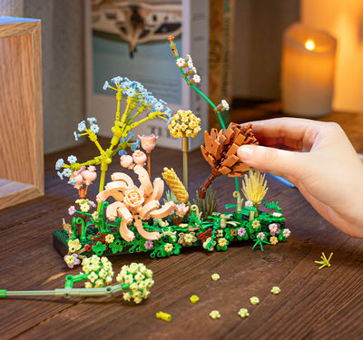 Juguete de construcción compatible con LEGO, modelo de marco Ikebana - Foto 4