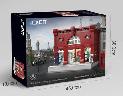 Juguetes de construcción compatibles con Lego, Estación de metro británica - Foto 2