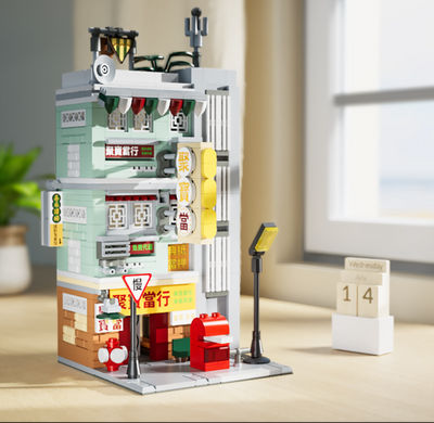 Juguetes de construcción compatibles con Lego, Modelo de casa de empeños HonKong - Foto 2