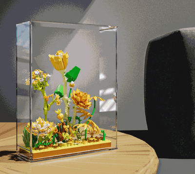 Juguetes de construcción compatibles con LEGO, modelos de flores verano