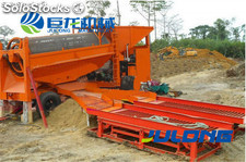 Julong Equipo móvil de oro en la tierra/Máquina móvil de minería de oro