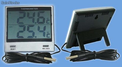 Jumbo lcd thermo hygrometer in-outdoor