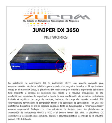 Juniper dx 3650 networks