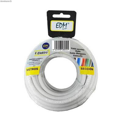 Kabel EDM 2 X 0,5 mm Biały Wielokolorowy 50 m