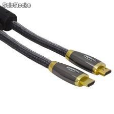 Kabel HDMI esperanza EB120 złoty oplot 5.0m Ethernet
