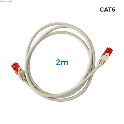 Kabel Sieciowy Sztywny UTP Kategoria 6 EDM 2 m Szary