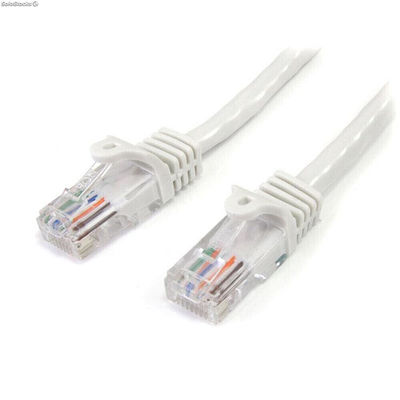 Kabel Sieciowy Sztywny UTP Kategoria 6 Startech 45PAT1MWH 1 m Biały