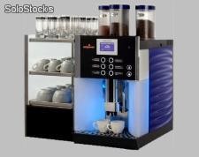 Kaffeemaschine - Coffeefactory Blue mit Kühlschrank + Tassenwärmer