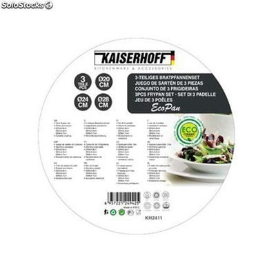 Kaiserhoff - padelle da chef alluminio pressato rivestimento in ceramica - Foto 2