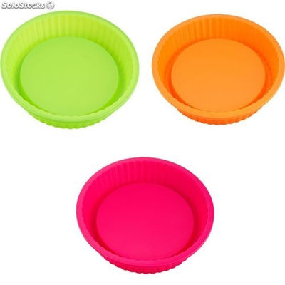 Kaiserhoff rainbow - teglie per quiche, pasticci e crostate silicone 25X4CM