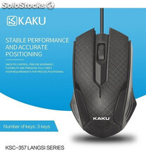 Kaku Mouse Con Cable Para Office Y Gaming Negro Ksc-356 - Negro
