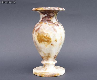 Kamienny wazon z onyksu - wys. 20cm - Zdjęcie 2