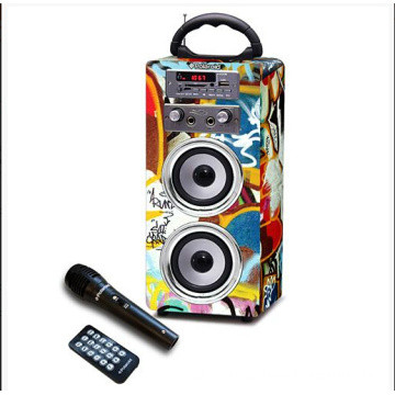 Q-2711 Micrófono inalámbrico de karaoke altavoz de música bluetooth y USB