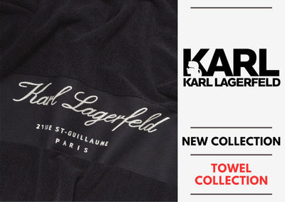 Karl lagerfeld towel collection