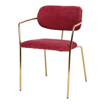 Kendall preta cadeira estofada estrutura ouro - Foto 2
