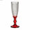 Kieliszek do szampana Czerwony Przezroczysty Punkt Szkło 6 Sztuk (180 ml) - 2