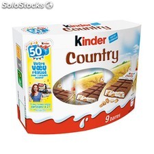 Kinder Barres Chocolatées Céréales Kinder Country : La Boite De 9 Pièces - 211,5