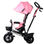 Kinderline TRC-711.1 PINK: Poussette tricycle pour bébé et tout-petit 4 en 1 - - 1