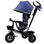 Kinderline TRC-711.1BLUE: Passeggino triciclo 4 in 1 per neonati e bambini - Blu - 1