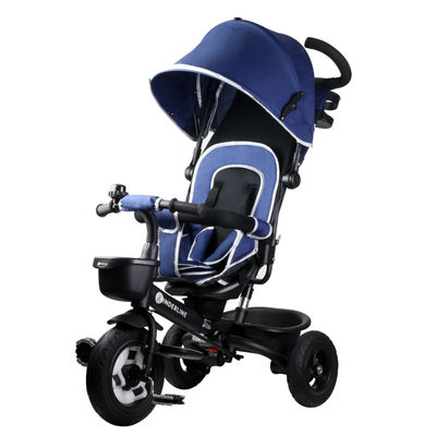 Kinderline TRC-711.1BLUE: Poussette tricycle pour bébé et tout-petit 4 en 1 - - Photo 3