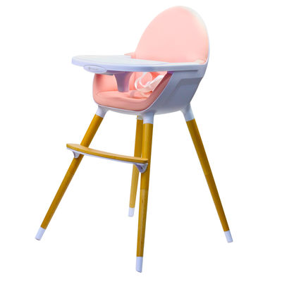 Kinderline WHC-701.1PINK: Chaise haute Pod Timber - Rose