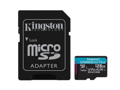 Kingston Canvas Go Plus microSDXC 128GB + Adapter SDCG3/128GB