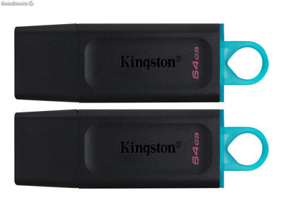 Kingston DataTraveler Exodia usb Flash 2er Pack 64GB Black Teal dtx/64GB-2