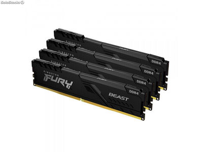 Kingston Fury Beast DDR4 Kit 4 x 32GB dimm 288PIN 3600MHz KF436C18BBK4/128