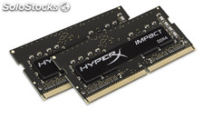 Kingston HyperX Impact 16GB DDR4 2400MHz Kit memory module HX424S14IB2K2/16