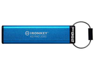 Kingston IronKey Keypad 200C 256GB (usb-c 3.2 Gen 1) Blue IKKP200C/256GB