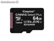 Kingston MicroSDXC 64GB Canvas Select Plus SDCS2/64GB-3P1A