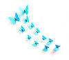 Kit 12 mariposas 3D adhesivas para pared new colors - Decoración Azul claro