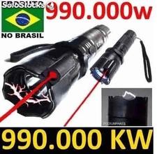 Kit 4 lanternas de choque com laser policial , 19 981748513 - 24 horas