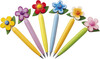 Kit 6 bolígrafos madera surtidos con detalles florales