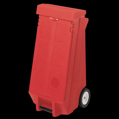 Kit absorbant tous liquides 100 litres en armoire mobile rouge - Photo 2