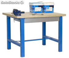 kit bt-6 box plywood 1500x750 bleu/bois, 865x1500x750mm, simonrack