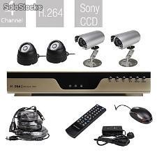 Kit com 4 Camaras e dvr